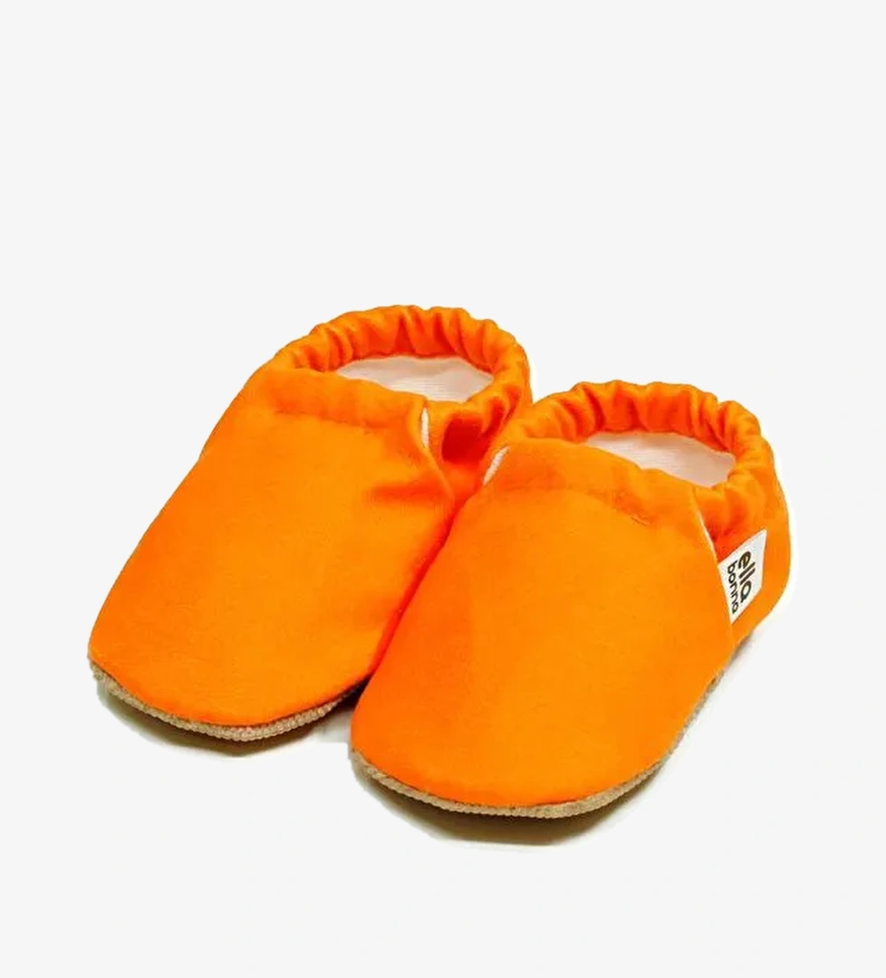 Desenli Bebek Patiği, Kaydırmaz Taban, Ev Kreş Ayakkabısı Panduf - Görsel 1