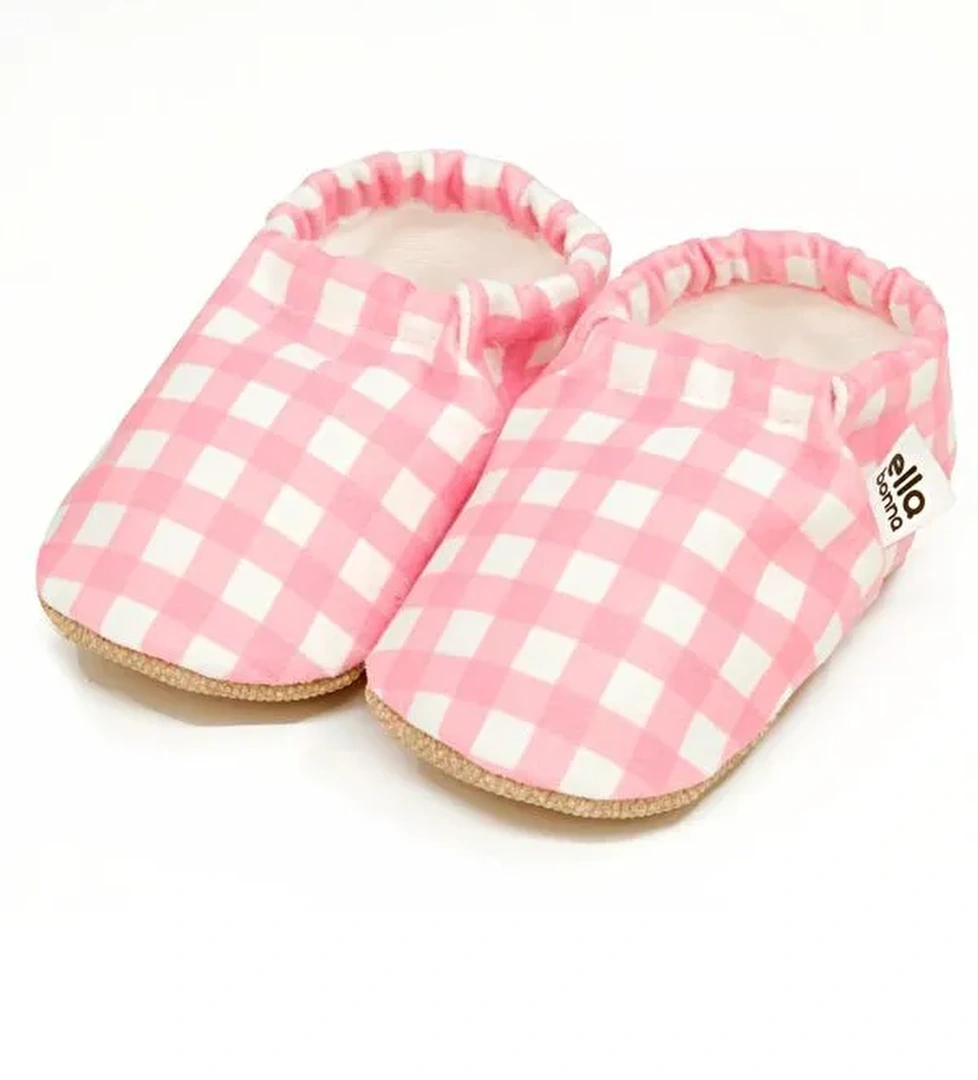 Desenli Bebek Patiği, Kaydırmaz Taban, Ev Kreş Ayakkabısı Panduf - Görsel 1