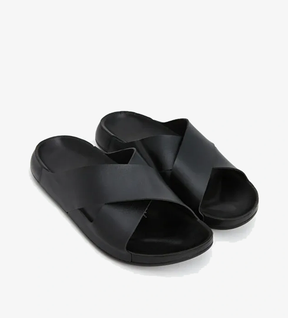 Çapraz Bantlı Erkek Terlik - Görsel 1