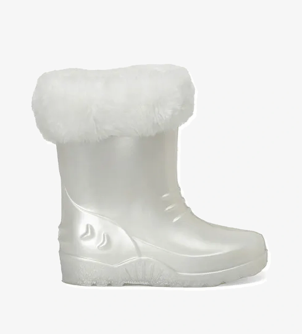PERLA F 4PR INCI BEYAZI Kız Çocuk Yağmur Çizmesi - Görsel 1