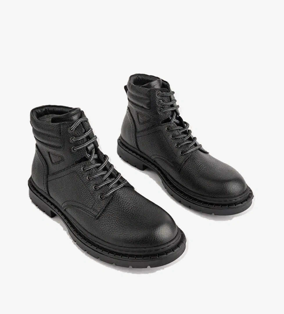 STEPHAN Bağcıklı Hakiki Deri Kaymaz Taban Erkek Klasik Bot