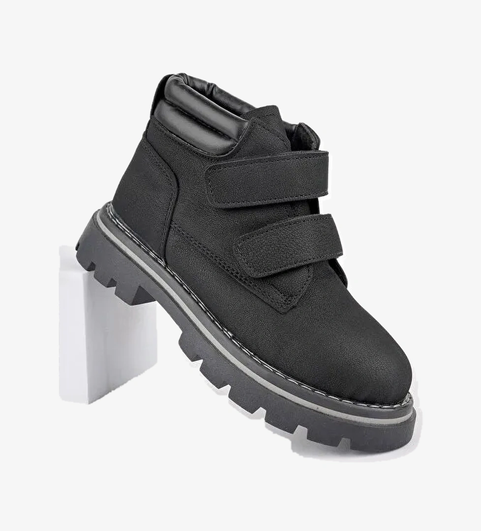 GADGET Çocuk Unisex Rahat Kalıp Soğuğa Dayanıklı Cırtlı Bot - Görsel 1