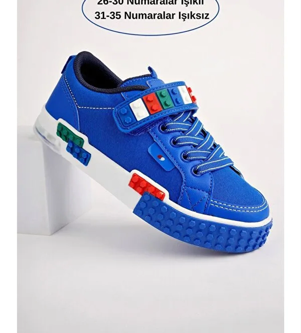 Sonic Bagcikli ve Cirtli Ortopedik Cocuk Sneaker Spor Ayakkabi