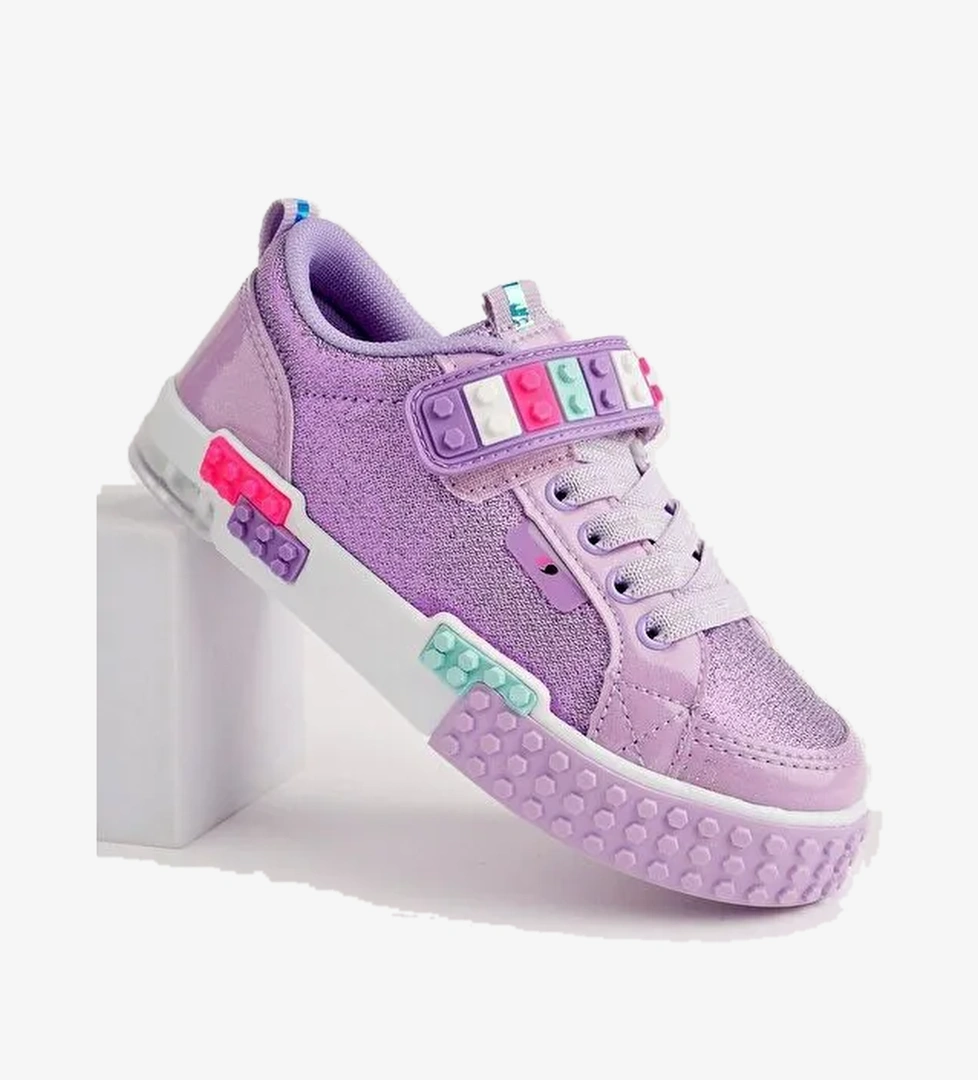 Sonic Bağcıklı ve Cırtlı Ortopedik Çocuk Sneaker Spor Ayakkabı - Görsel 1