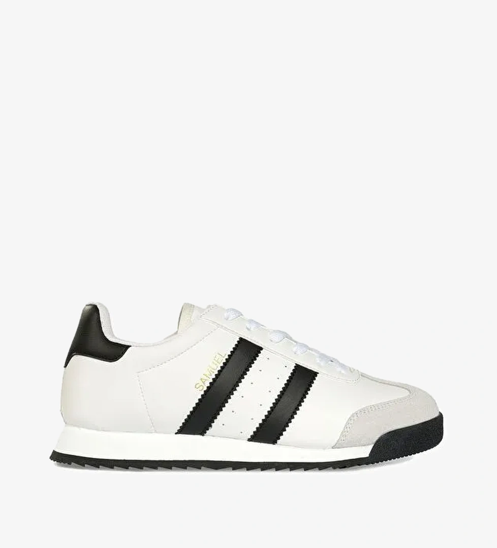 Samuel Beyaz Siyah Erkek Spor Ayakkabı - Görsel 1