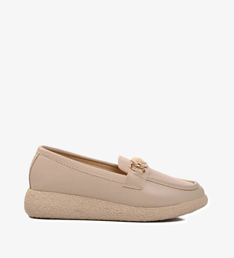 Bej Cilt Kadın Günlük Ayakkabı 261152