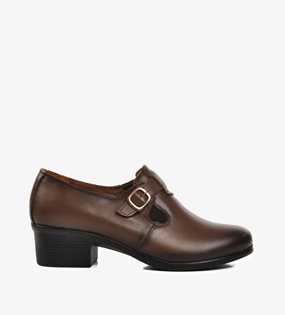 Ortopedik Hakiki Deri Ceviz Kadın Casual Ayakkabı Road318