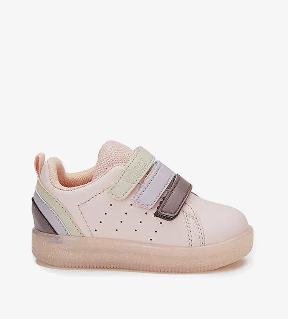 Sun Işıklı Kız Okul Öncesi Pudra Sneaker - Görsel 1