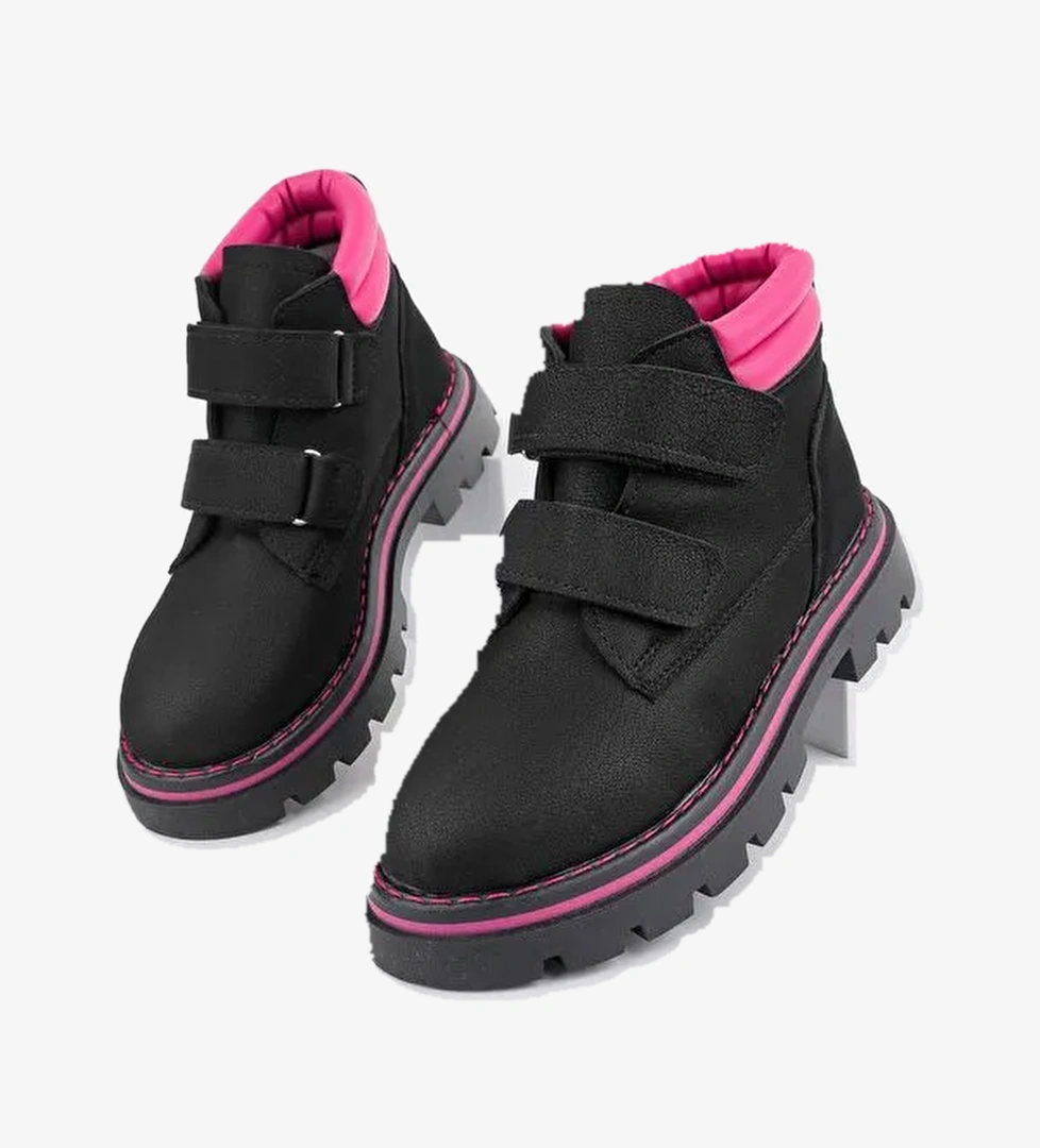 GADGET Çocuk Unisex Rahat Kalıp Soğuğa Dayanıklı Cırtlı Bot - Görsel 1