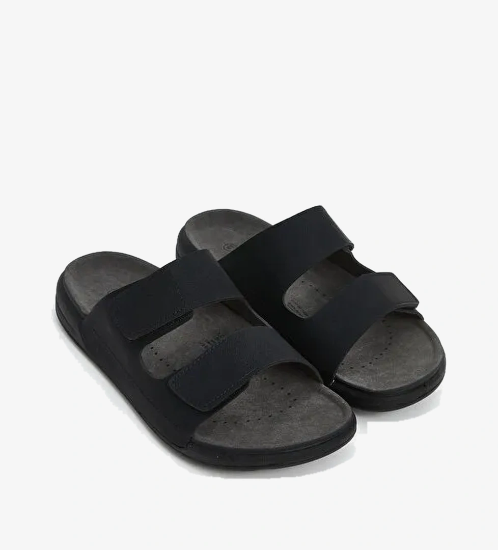 Lcw Steps Haki Lcw Steps Süet Görünümlü Cırt Cırtlı Erkek Terlik