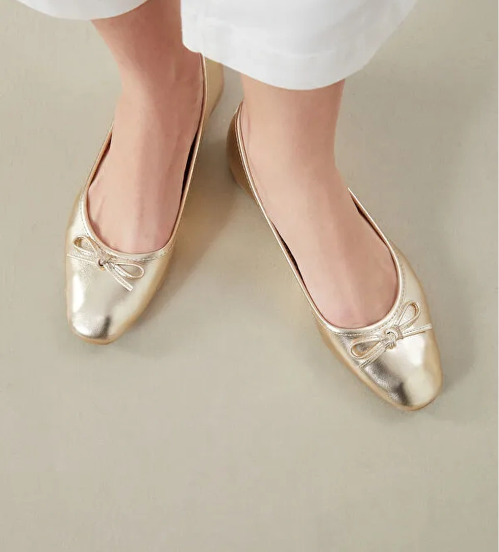 Lcw Steps Bej Lcw Steps Fiyonk Detaylı Kadın Babet