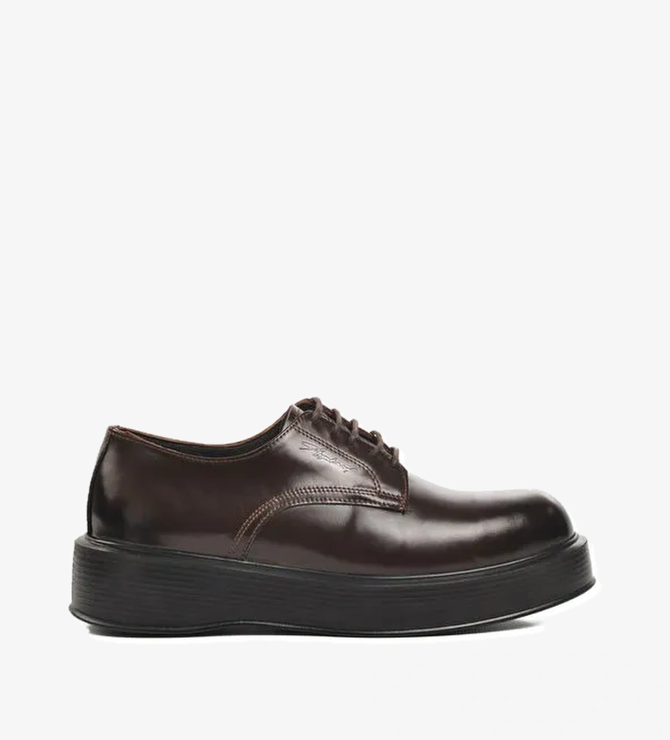 Premium 2128 Kahve Geniş Kalıp Deri Erkek Klasik Ayakkabı