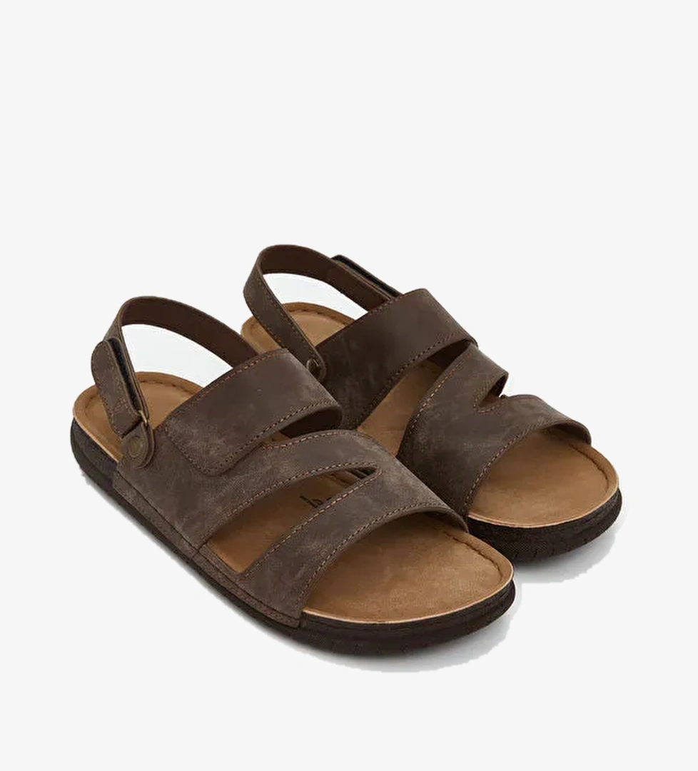 Lcw Steps Siyah Lcw Steps Cirt Cırtlı Erkek Sandalet