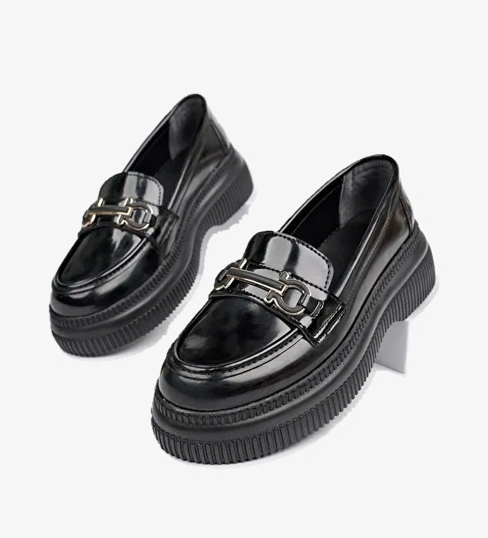 PEGULA Kadın Loafer Kalın Taban Casual Rahat Ayakkabı