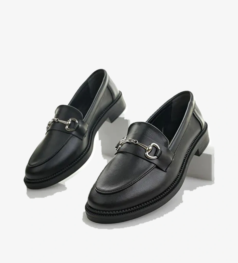 SUSSİE Metal Tokalı Kadın Loafer Günlük Ayakkabı