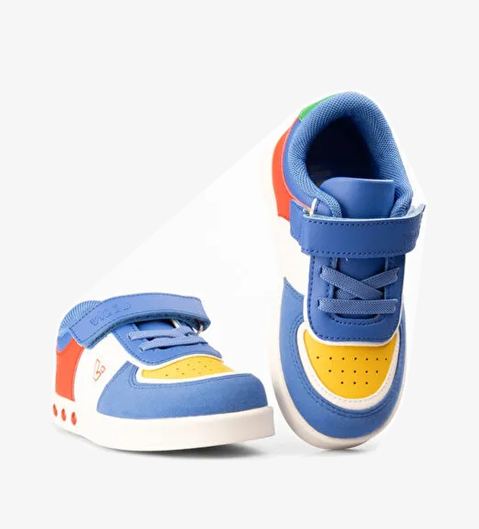 Sam Işıklı Erkek Çocuk Okul Öncesi Saks Mavi Sneaker - Görsel 1