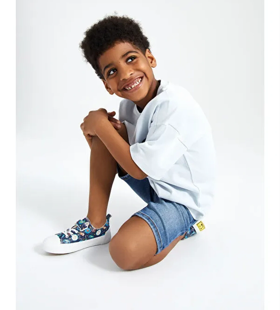 Lee Basic Erkek Çocuk Lacivert Spor Ayakkabı - Görsel 1