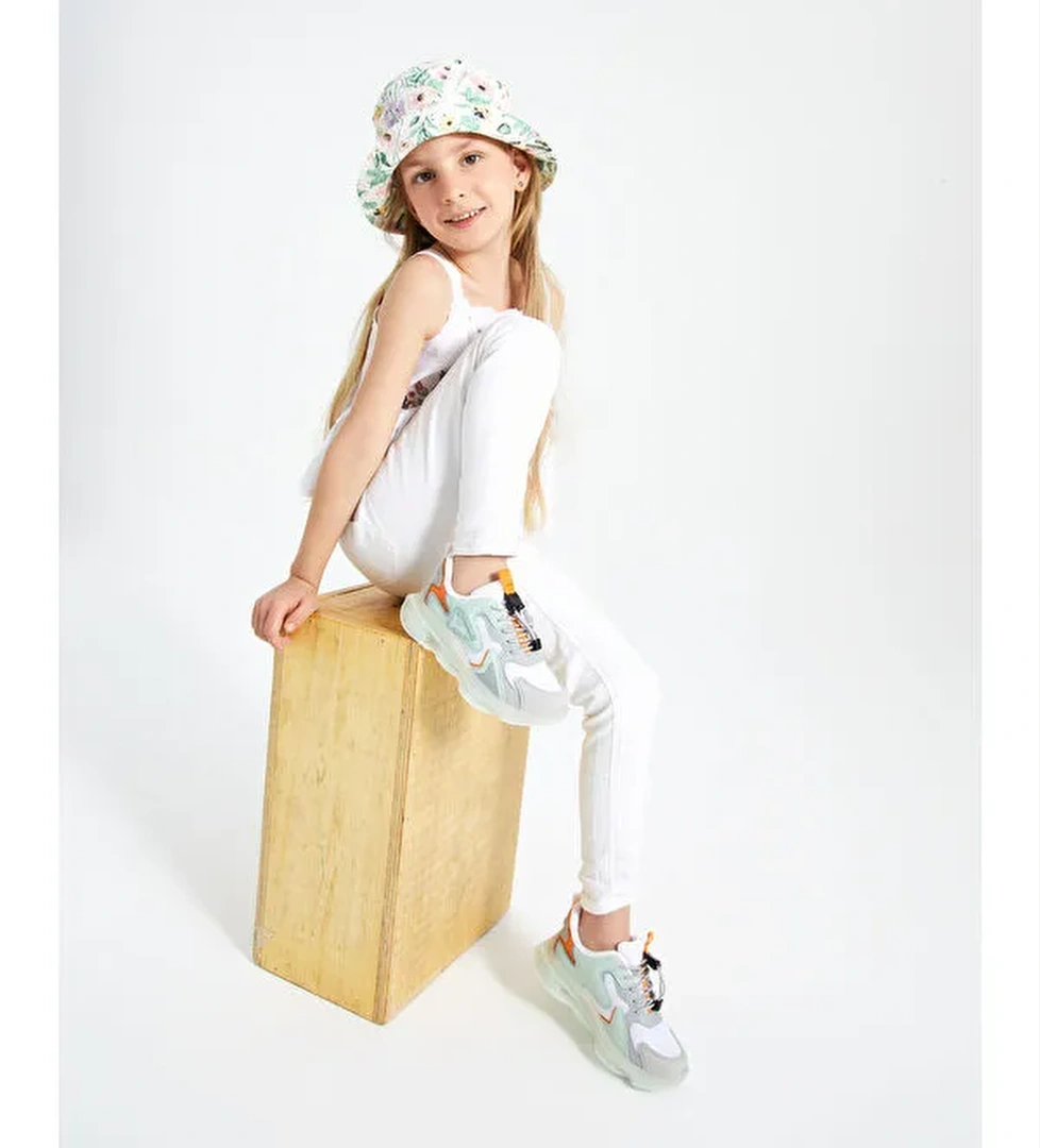 Mask Basic Unisex Çocuk Beyaz Spor Ayakkabı - Görsel 1