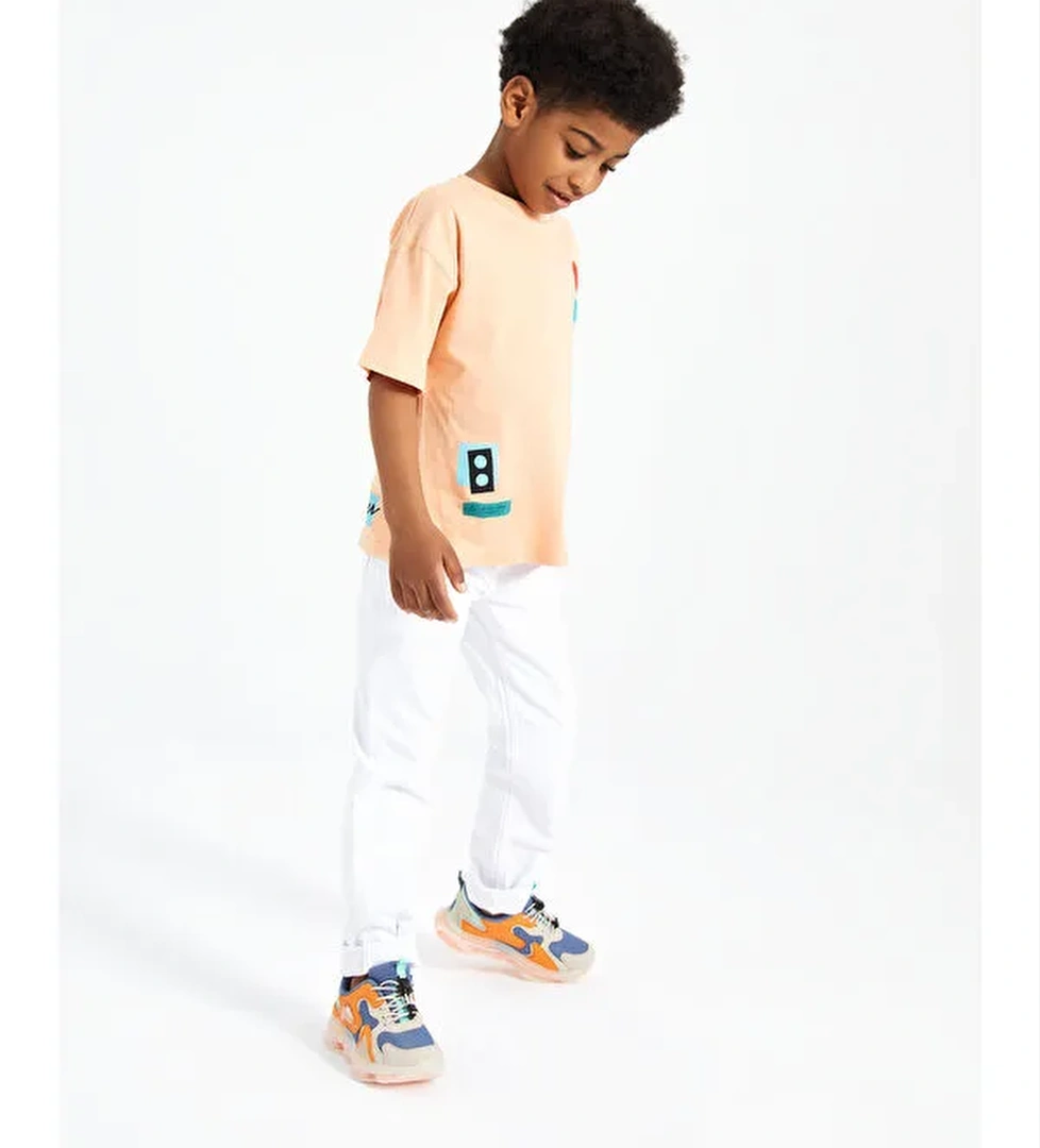 Mask Havalı Taban Erkek Çocuk Okul Öncesi Jean Spor Ayakkabı - Görsel 1