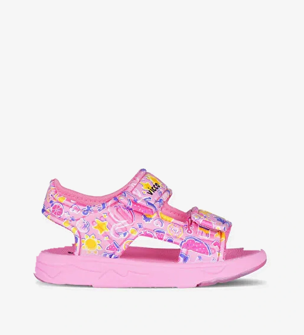 Vicco Vital Desenli Kız Okul Öncesi Pembe Sandalet model görseli