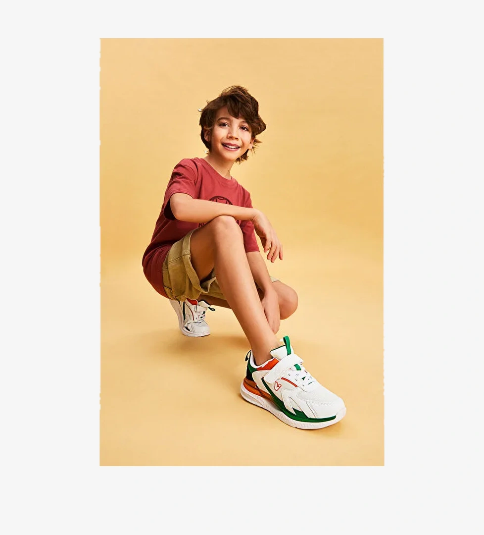 Vicco Vicco Hafif Ayakkabı Erkek Günlük Çocuk Massa Beyaz/siyah Sneaker model görseli