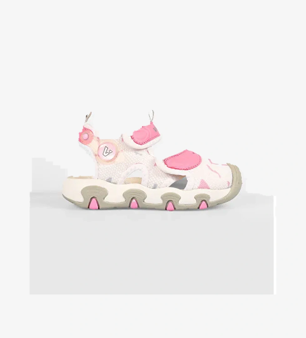 Cesi Hafif Kız Okul Öncesi Beyaz Sandalet - Görsel 1