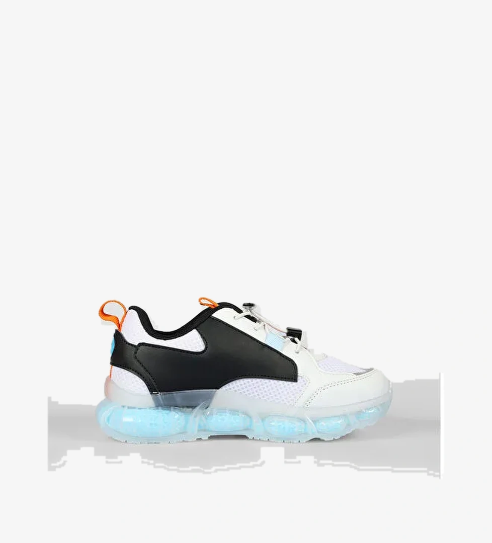 Corn Basic Erkek Çocuk Beyaz/Siyah Spor Ayakkabı