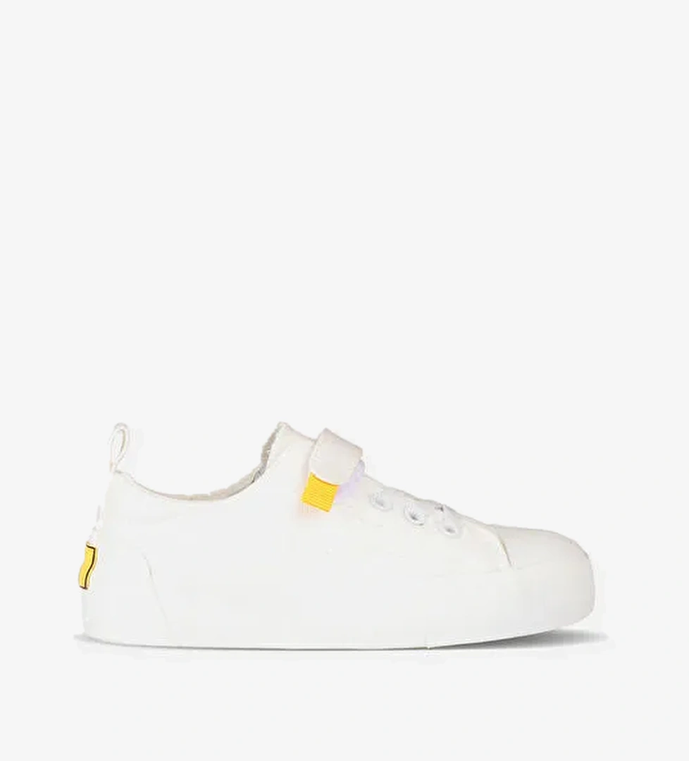 Lee Basic Unisex Çocuk Beyaz Spor Ayakkabı - Görsel 1