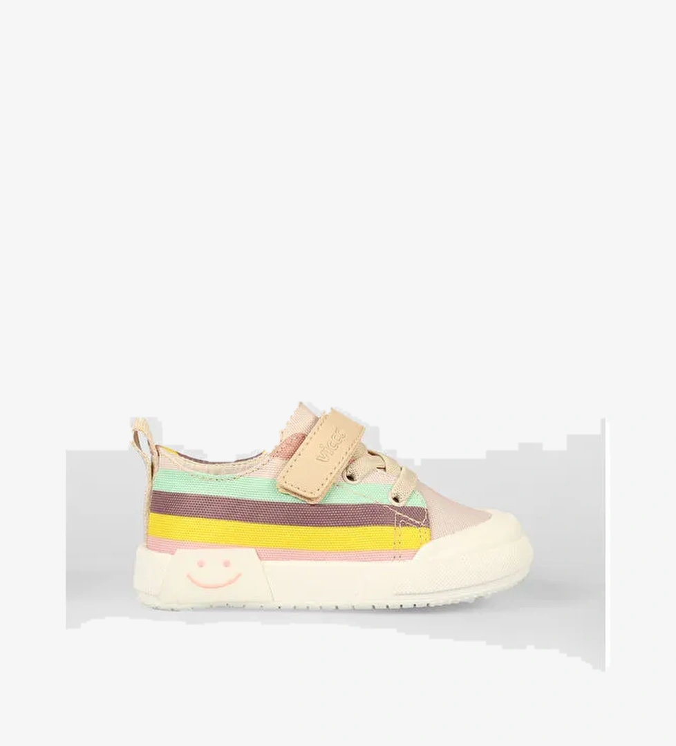 Elf Işıklı Kız Çocuk Okul Öncesi Bej Spor Ayakkabı - Görsel 1