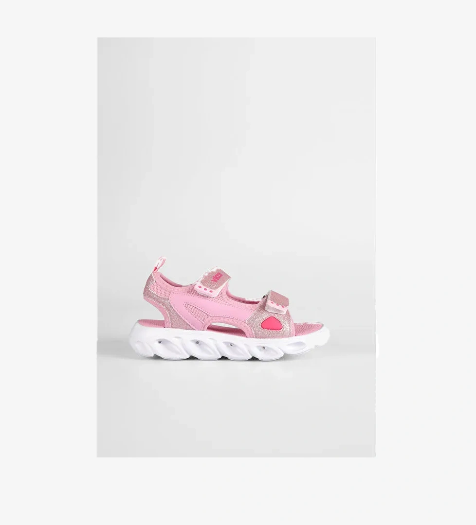 Roy Işıklı Kız Çocuk Pembe Sandalet - Görsel 1