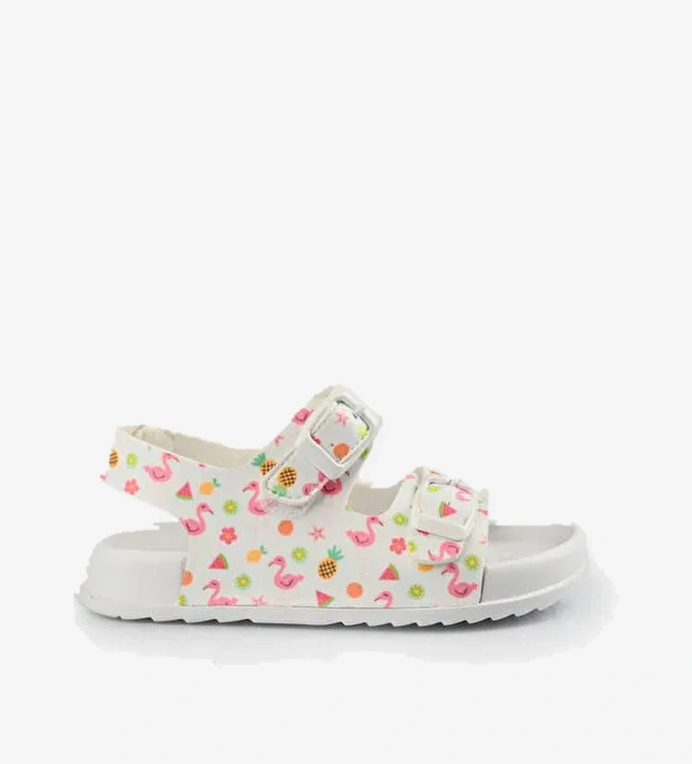 Vicco Miyu II Baskılı Kız Okul Öncesi Beyaz Sandalet model görseli