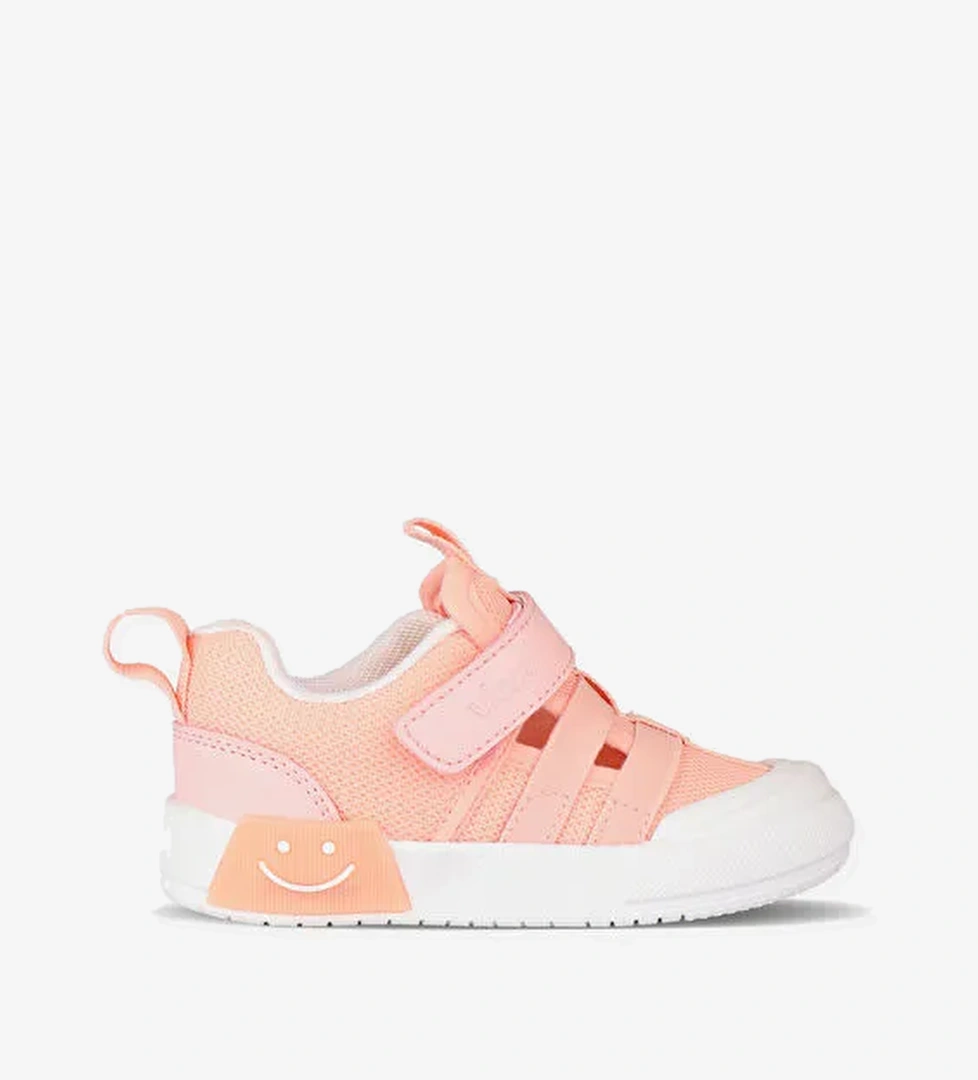 Momo Işıklı Kız Çocuk Okul Öncesi Pudra Spor Ayakkabı - Görsel 1