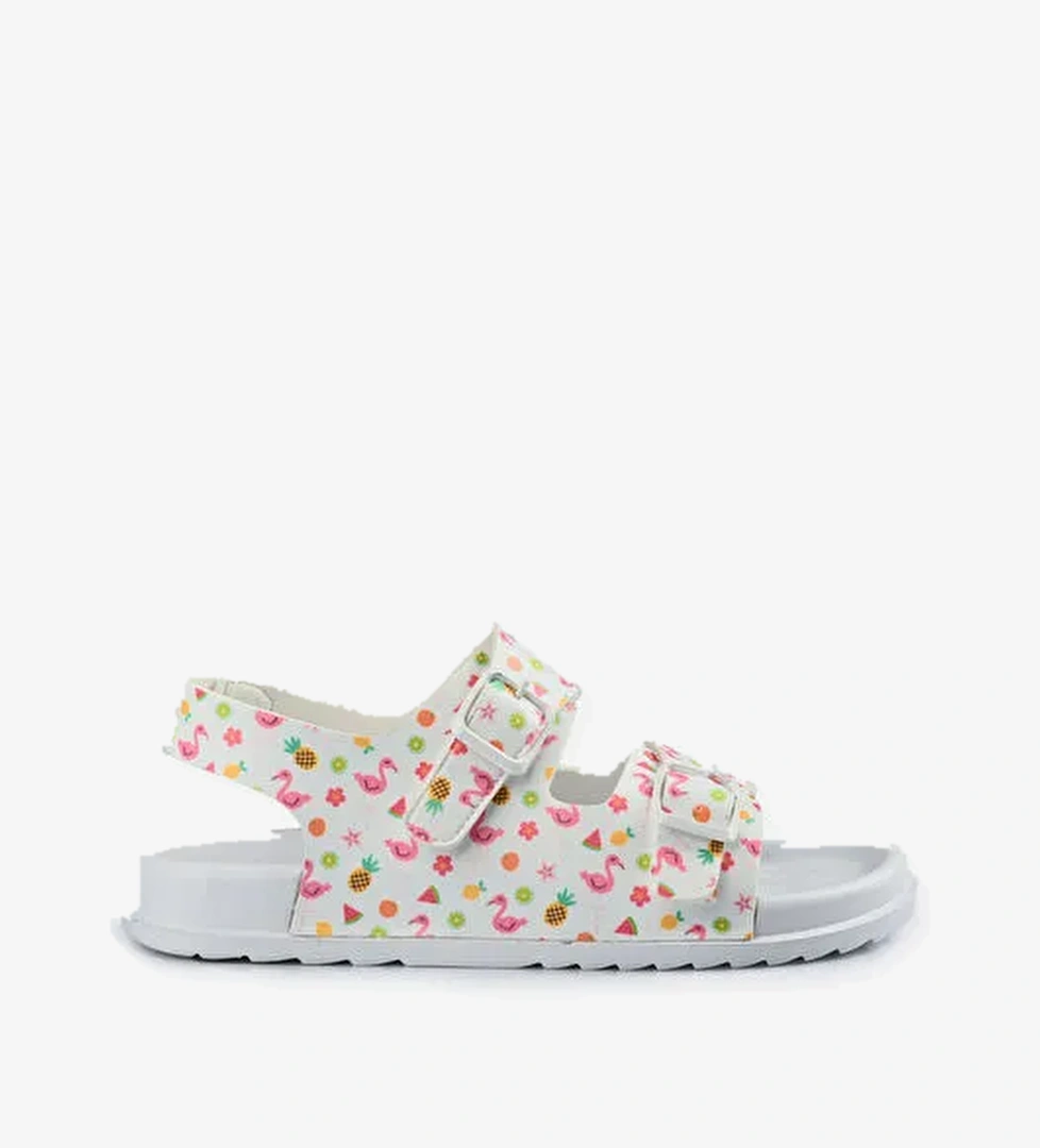 Vicco Miyu II Baskılı Kız Çocuk Beyaz Sandalet model görseli