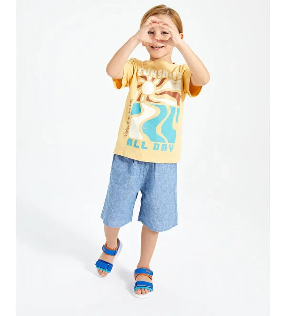 Vicco Jax Hafif Erkek Okul Öncesi Saks Mavi Sandalet model görseli