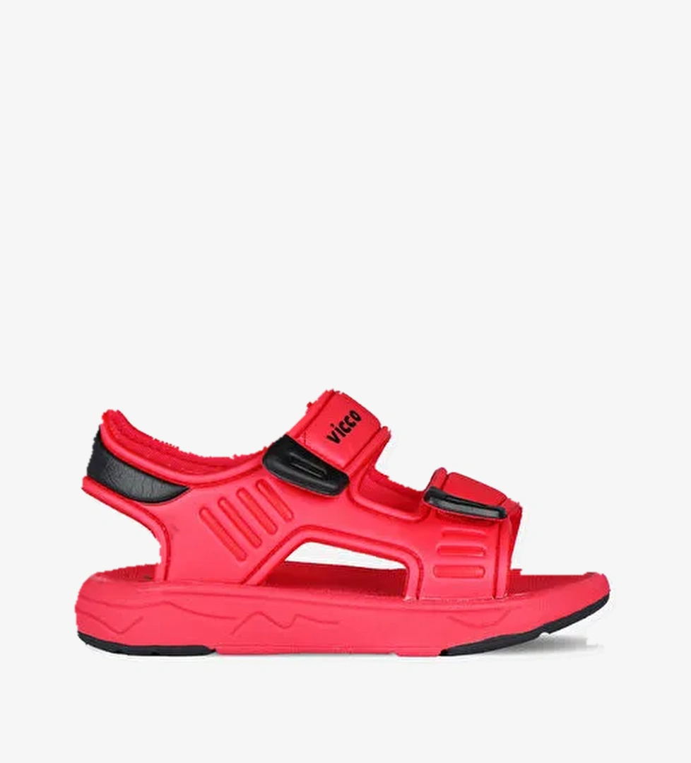 Vital Basic Unisex Okul Öncesi Kırmızı Sandalet - Görsel 1