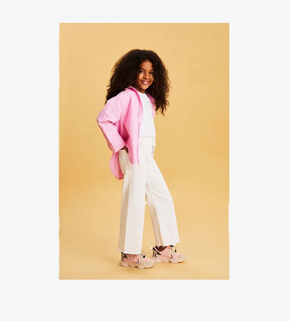 Mask Basic Kız Çocuk Pudra Spor Ayakkabı - Görsel 1