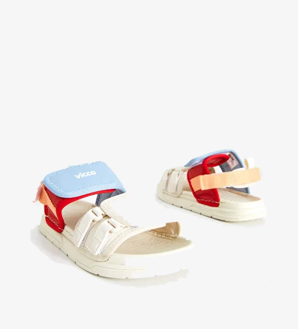 Juju Hafif Unisex Okul Öncesi Bej Sandalet - Görsel 1