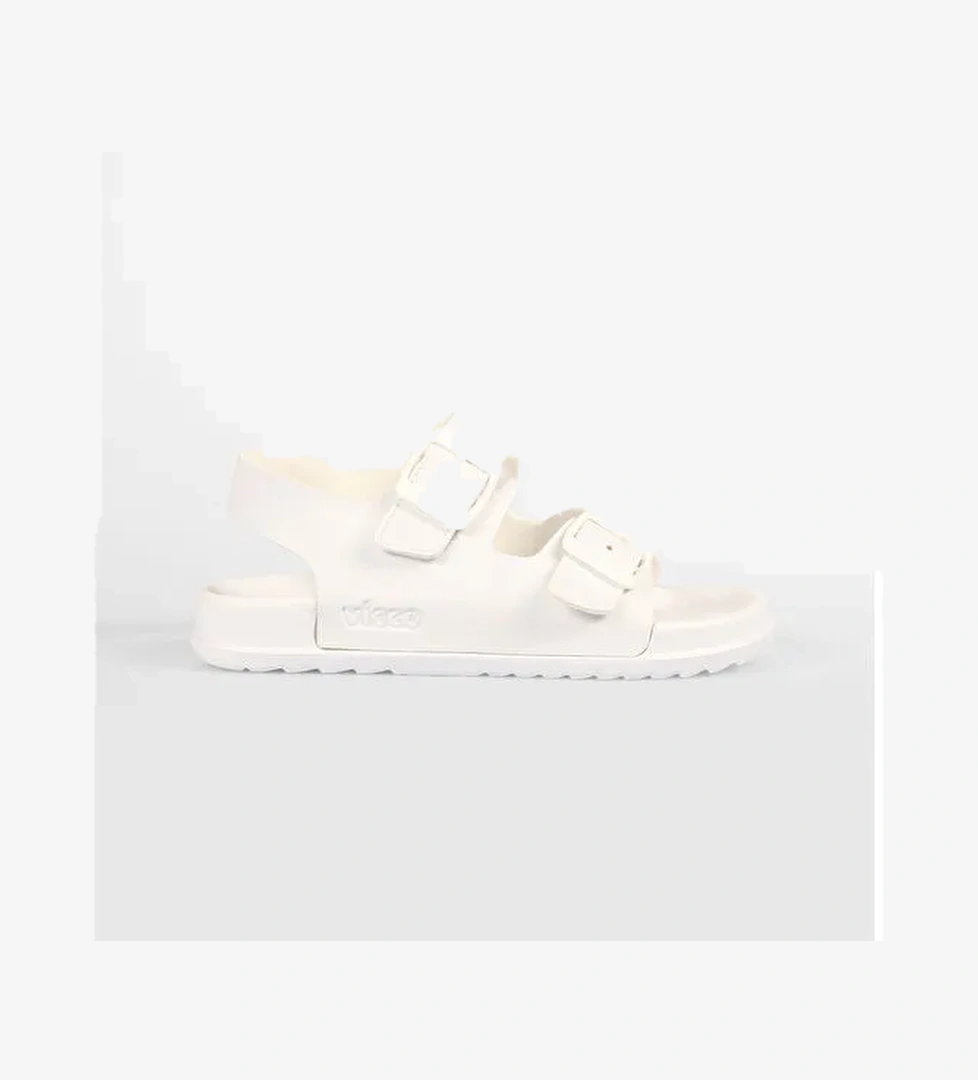 Miyu Hafif Kız Çocuk Beyaz Sandalet - Görsel 1