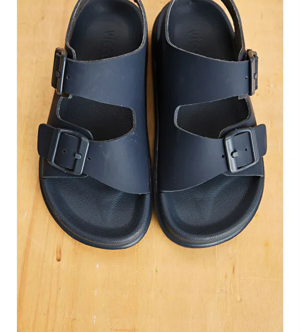 Miyu Hafif Erkek Bebek Lacivert Sandalet - Görsel 1