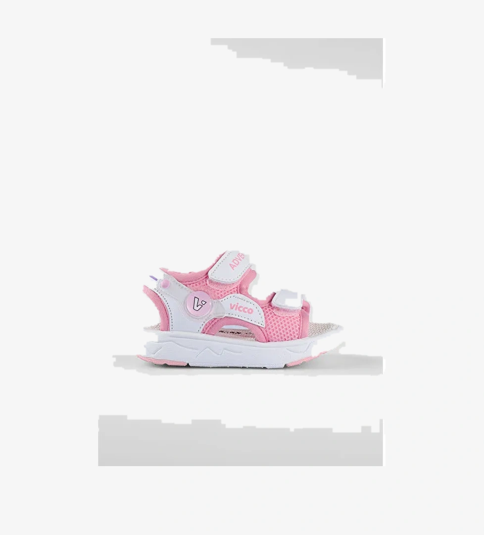 Mocha Hafif Kız Bebek Pembe Sandalet - Görsel 1