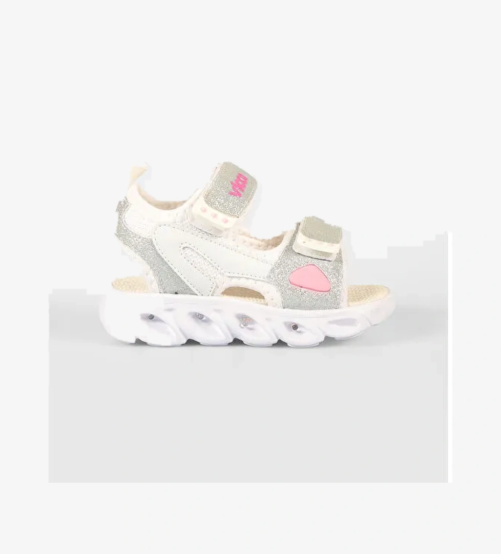 Vicco Roy Işıklı Kız Bebek Beyaz Sandalet model görseli