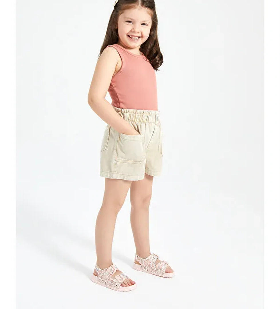 Vicco Miyu II Baskılı Kız Bebek Pudra Sandalet model görseli