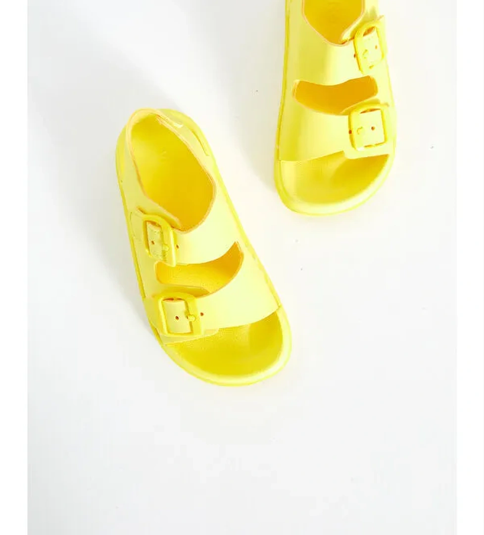 Miyu Hafif Kız Bebek Sarı Sandalet - Görsel 1