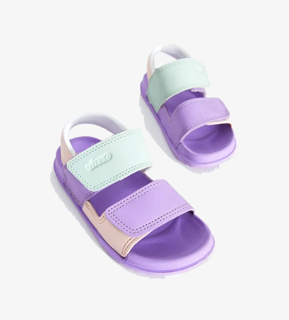 Krixi Hafif Kız Bebek Lila Sandalet - Görsel 1