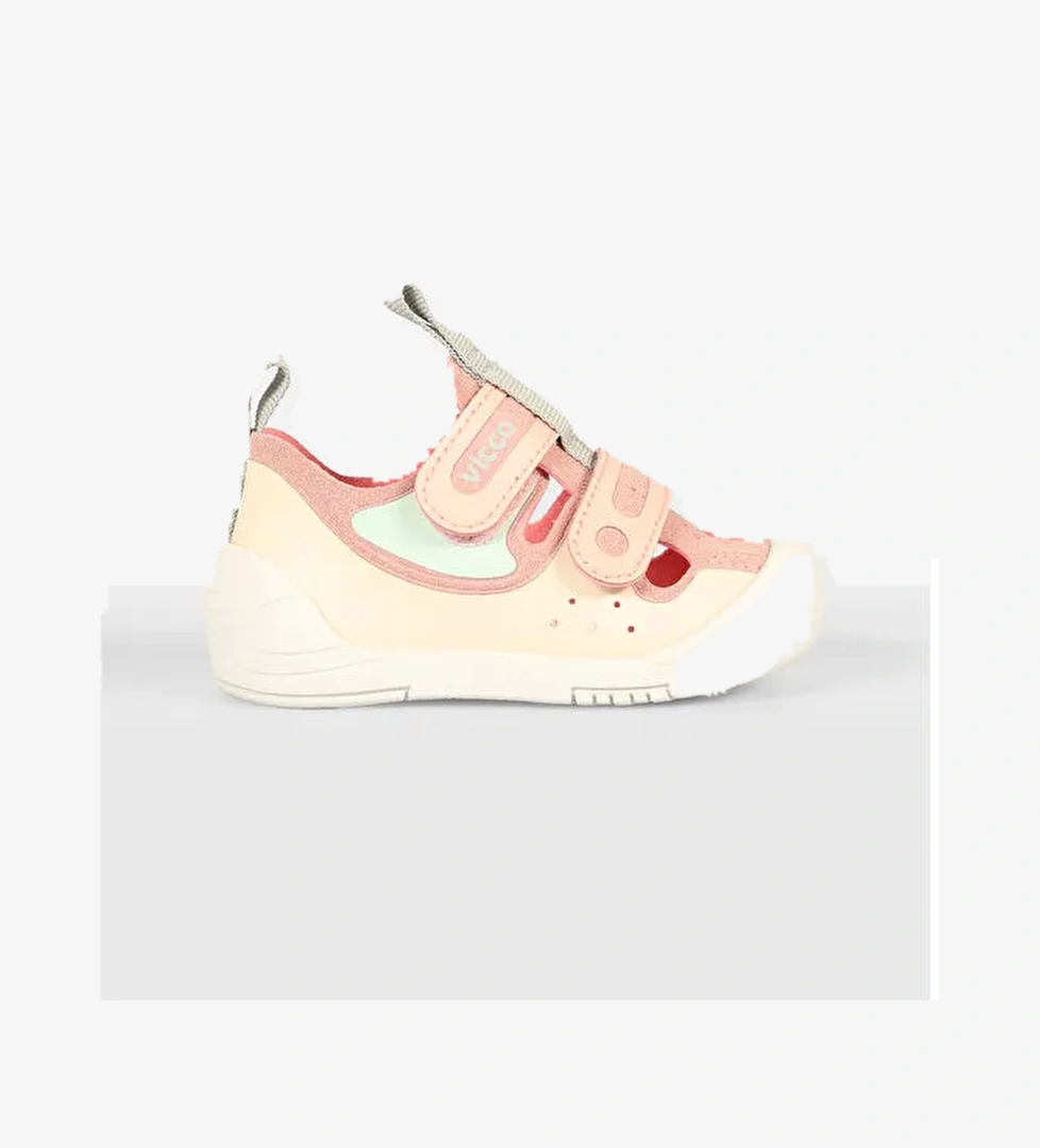 Vicco Vicco Basic Kız Sandalet Bebek Riga İlk Adım Pudra Günlük Ayakkabı model görseli