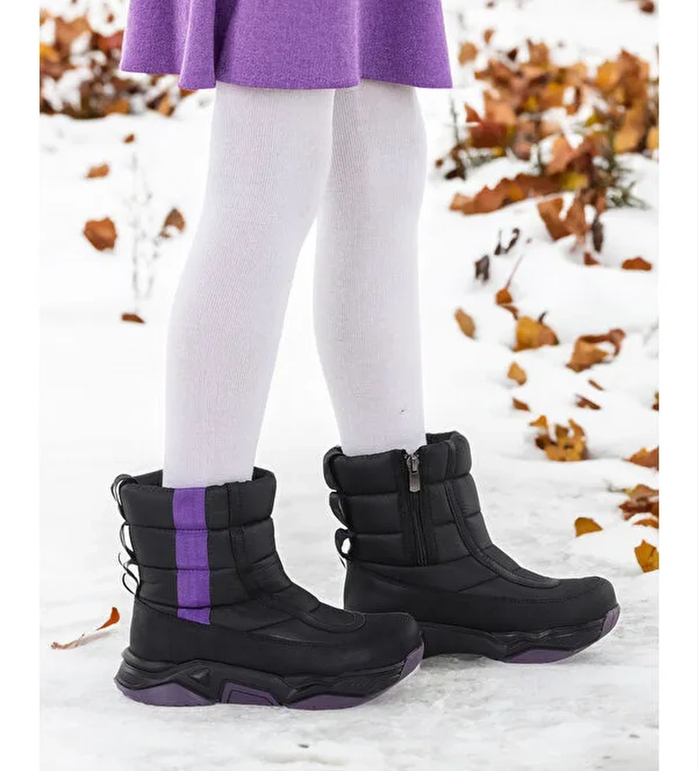 Pablo Fermuarlı Kız Çocuk Kar Botu