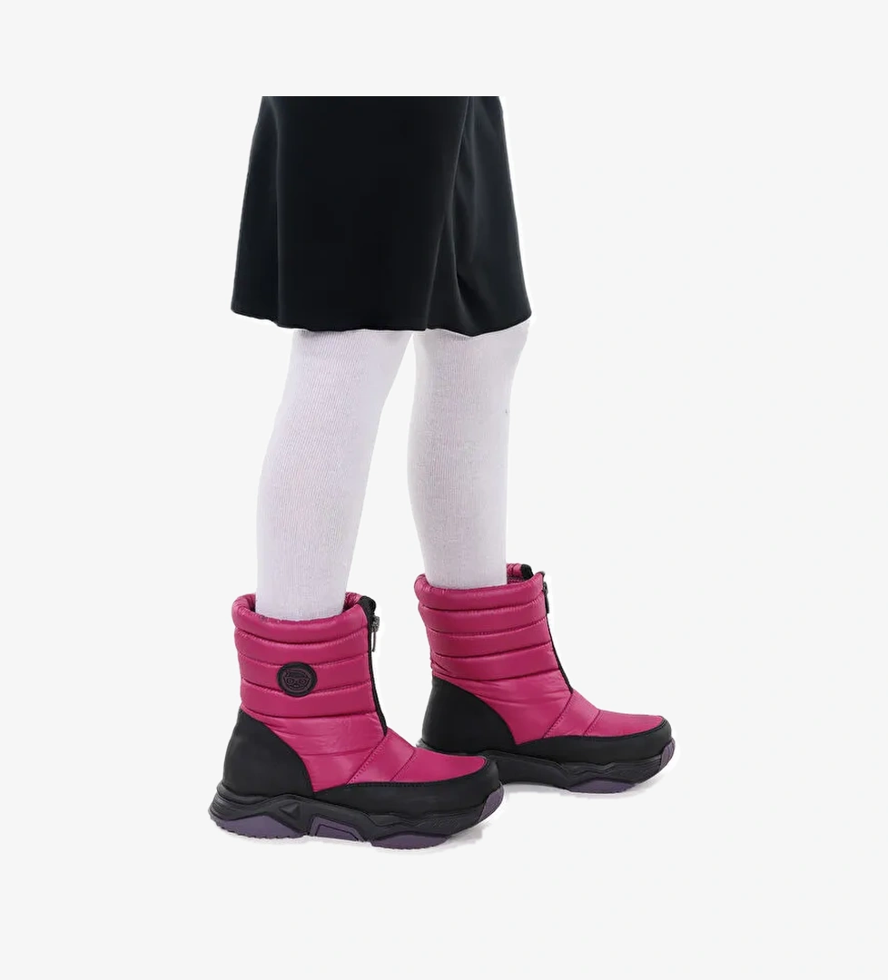 Sumo Fermuarlı Kız Çocuk Kar Botu - Görsel 1