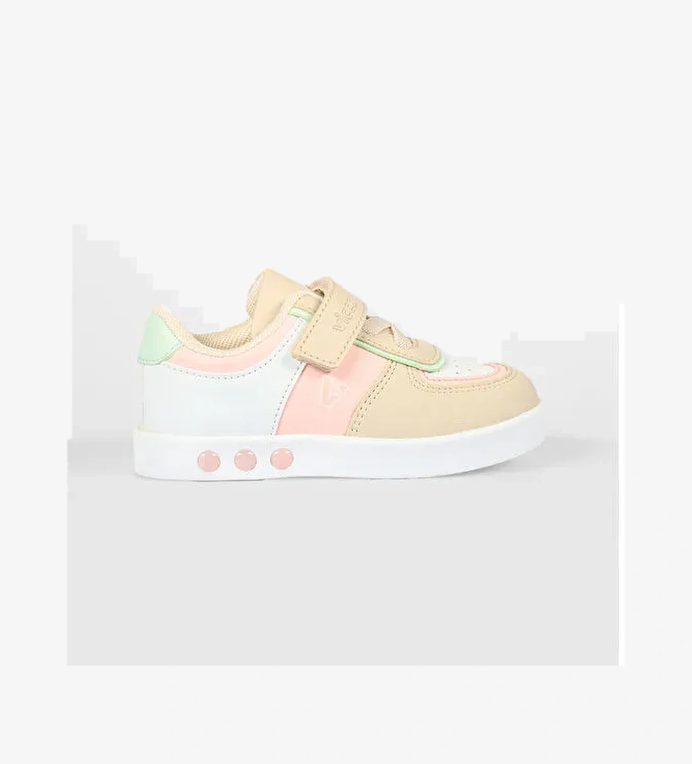 Sam Işıklı Kız Bebek Pudra Sneaker