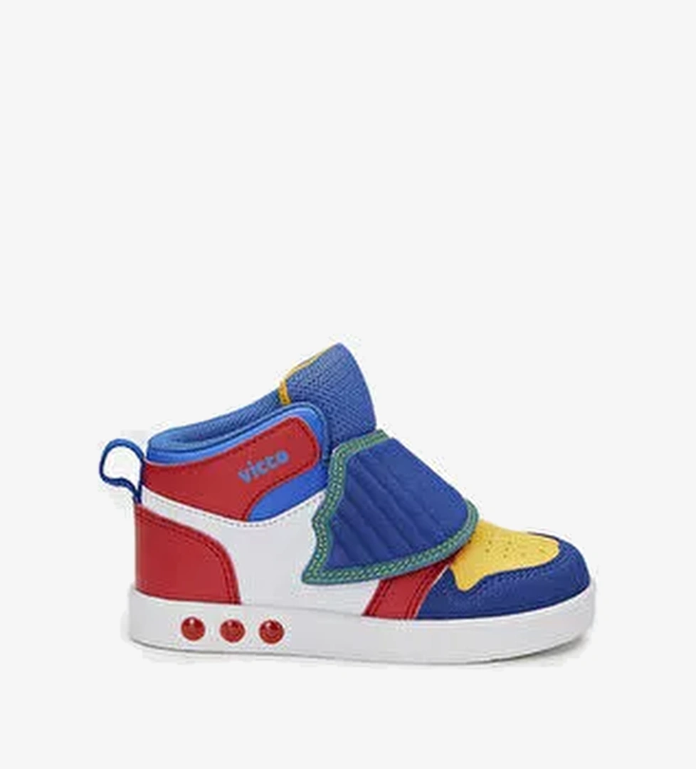 Ufo Işıklı Erkek Çocuk Okul Öncesi Saks Mavi Bot - Görsel 1