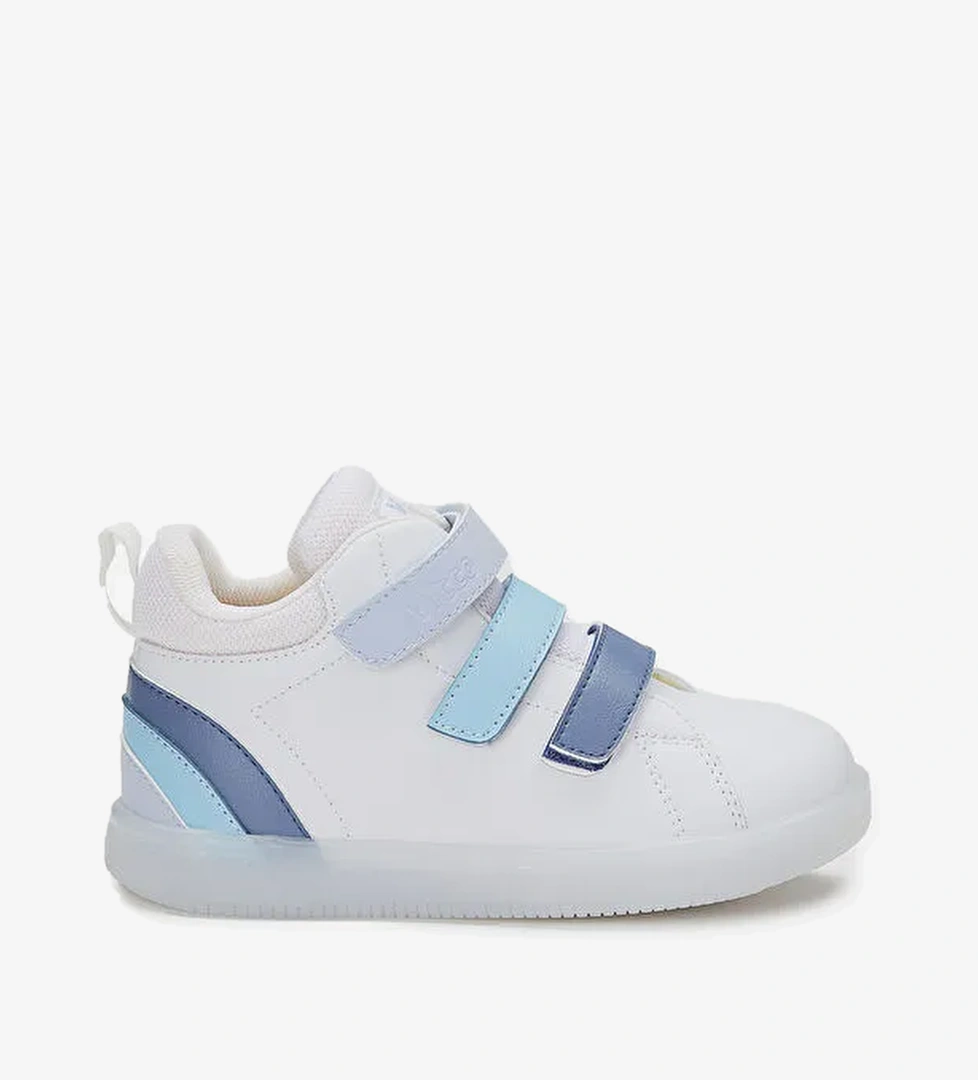 Rainbow Işıklı Erkek Çocuk Beyaz/Mavi Bot - Görsel 1